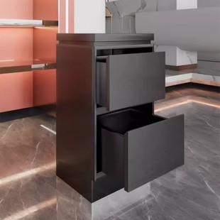 Hair Salon Master Tool Cabinet Hair Salon Special Stainless Steel Work Cabinet Hairdressing Storage Locker Hair Cutting Tool Cart