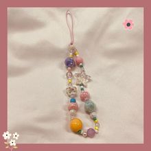 手机链 创意diy彩色珠珠手机链条潮款挂绳配饰新款相机挂绳配饰