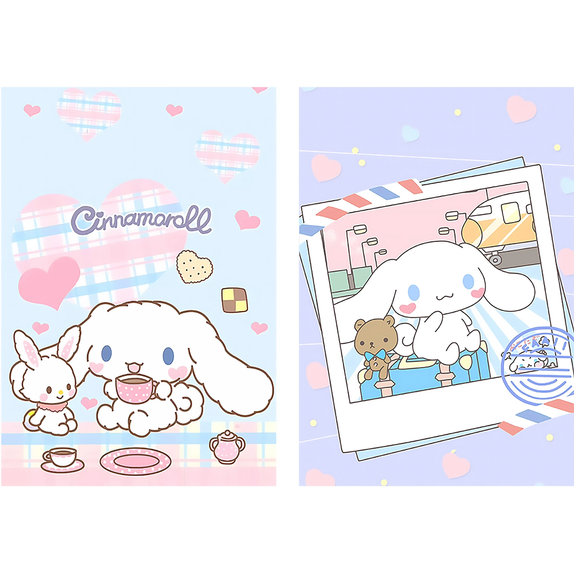 Самоклеящиеся наклейки на плакаты (Sanrio) 42×28.5 см, набор из 8 милых дизайнов персонажей