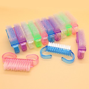 Factory Direct Sales of Manicure Tools, Small Horn Brush, Nail Cleaning Brush, Multi-Functional Plastic Dust Brush, Manicure Brush