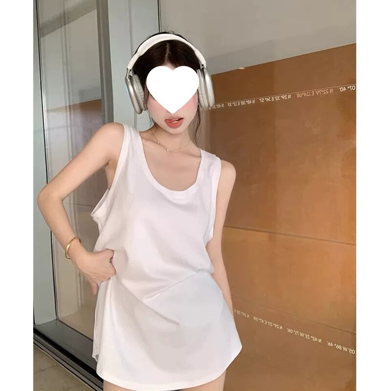 (21-Count Combed Cotton) Loose-Fitting Camisole T-Shirt (21-Count Combed Cotton) Loose-Fitting Camisole T-Shirt