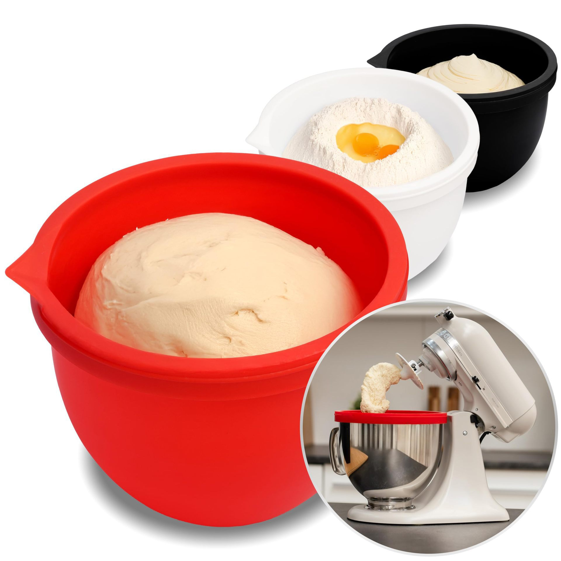 MixAid Silicone Liners No need to replace mixer bowl