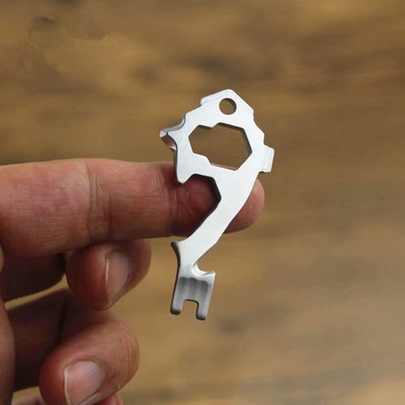 20合一多功能EDC工具 钥匙圈开瓶器起子螺丝刀多用途户外迷你工具