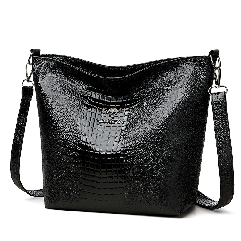 Объемная сумка на плечо, универсальная ручная сумка через плечо, крокодиловый принт, оптом