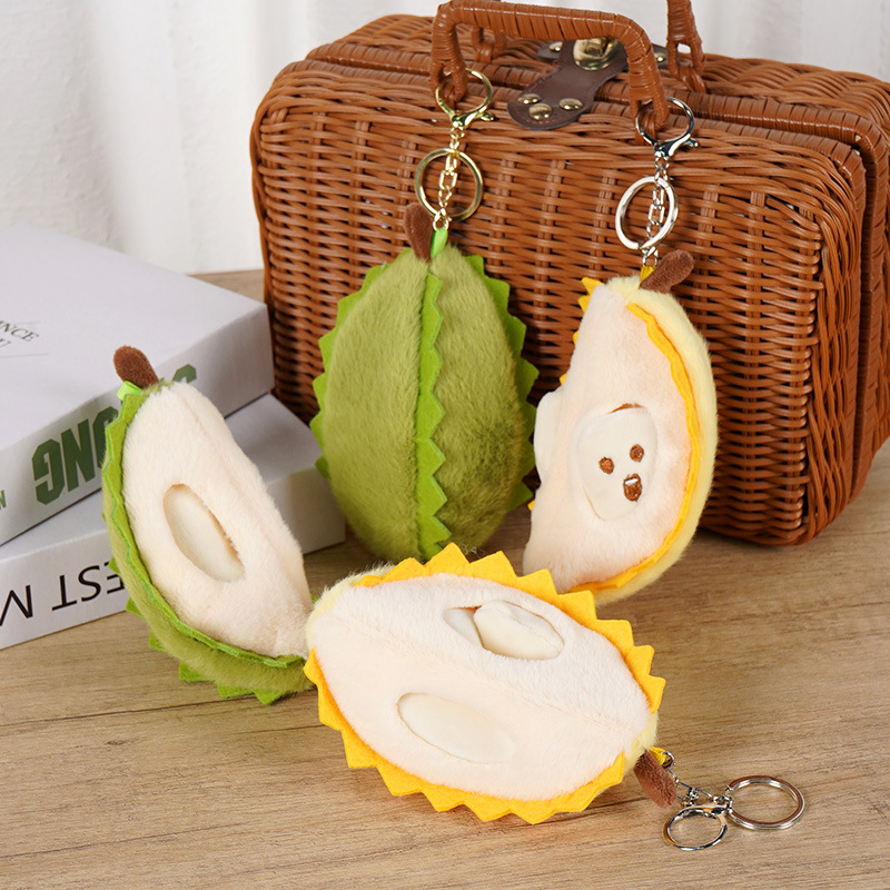Creative fruit durian plush toy doll small pendant doll doll student backpack pendant children's keychain