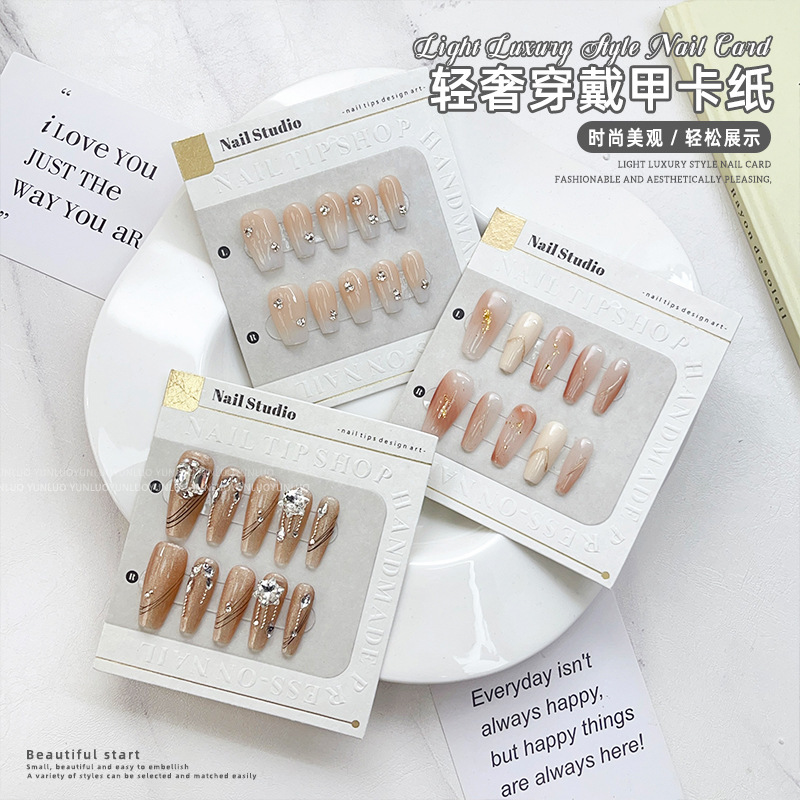 Wearing carboard embossed card packaging box work background printing finished product storage photo props decoration