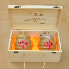 土蜂蜜木质礼盒农家蜂场自产自然成熟纯蜂蜜陶瓷罐复古礼盒送长辈