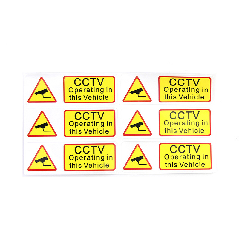 English CCTVSigns Attention Warning Signs Cctv Warning Labels Stickers90x30mm