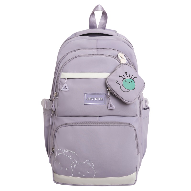 Mochila de carga para estudiantes de primaria y secundaria JIAYISTAR original de gran capacidad mochila casual multicapa mochila de viaje