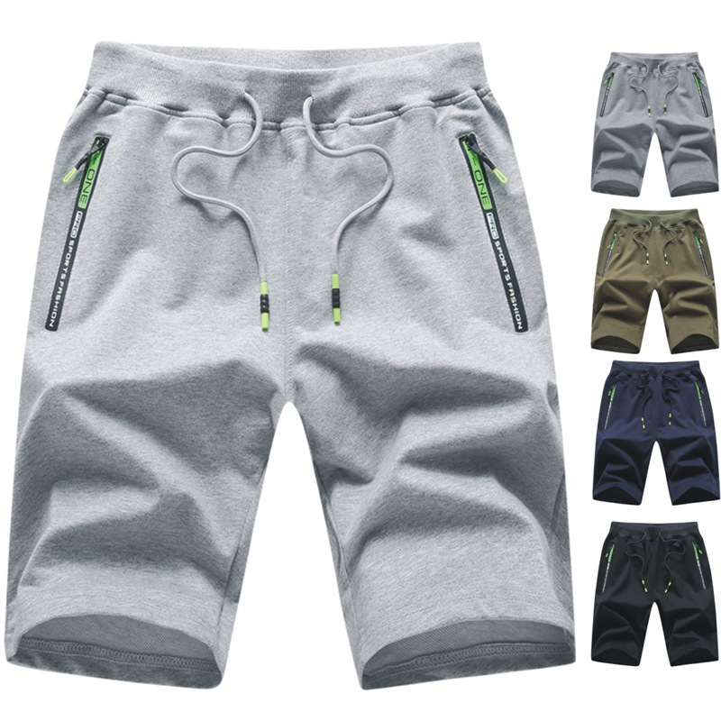 Summer Men's Quarter Pants Cotton Knitted Shorts Youth Sports Pants Elastic Waist Beach Pants Cross-Border Casual Pants Summer Men's Quarter Pants Cotton Knitted Shorts Youth Sports Pants Elastic Waist Beach Pants Cross-Border Casual Pants