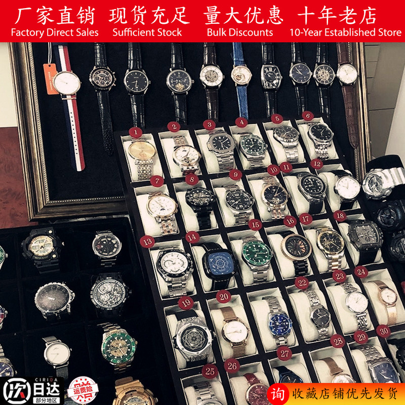 Live-Streamed Cross-Border Influencer Blind Box Watches, Random Men's and Women's Styles, Steel and Leather Straps, Clearance Stock, Low Price Sale, Wholesale Manufacturer