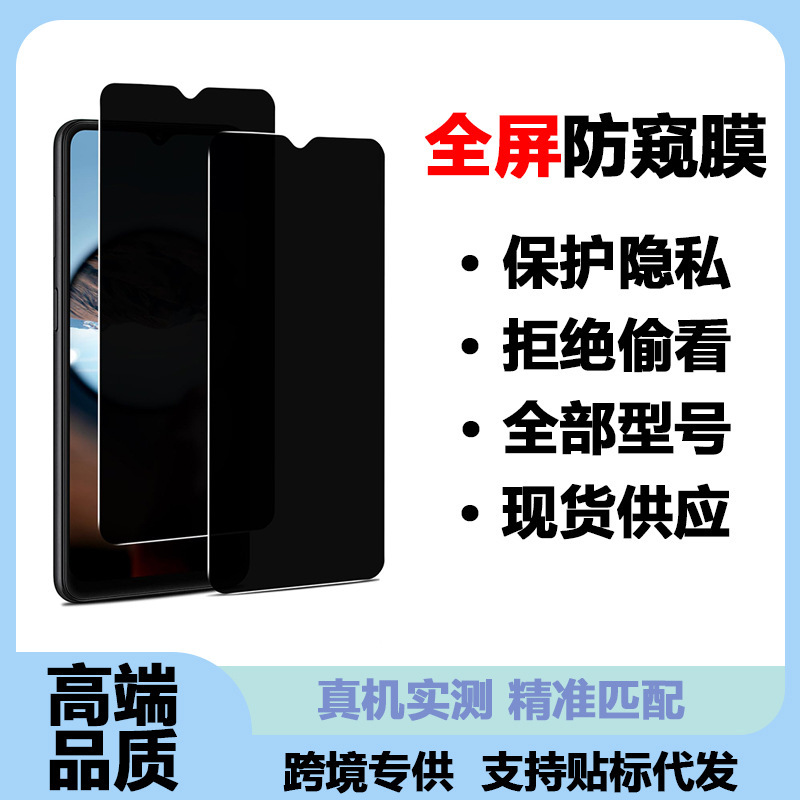 Suitable for Samsung A02/A022F/A022M/A022G to Refuse to Peek and Protect Privacy Tempered Film Waterproof and Scratch-Proof