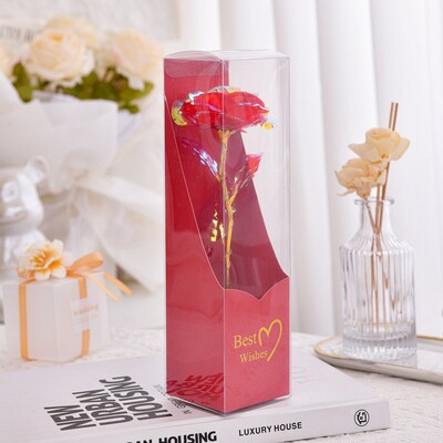 Cross border Winnings rose Gift box Valentines Day gift originality gift Gold foil rose suit