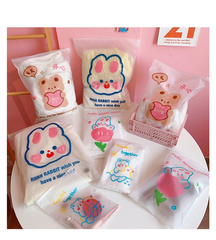 Cute Bag Cartoon Transparent EVA Storage Bag display picture 1
