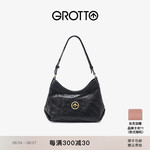 孙千同款GROTTO个乐24年新款迷你hobo真皮单肩斜挎小软包休闲百搭