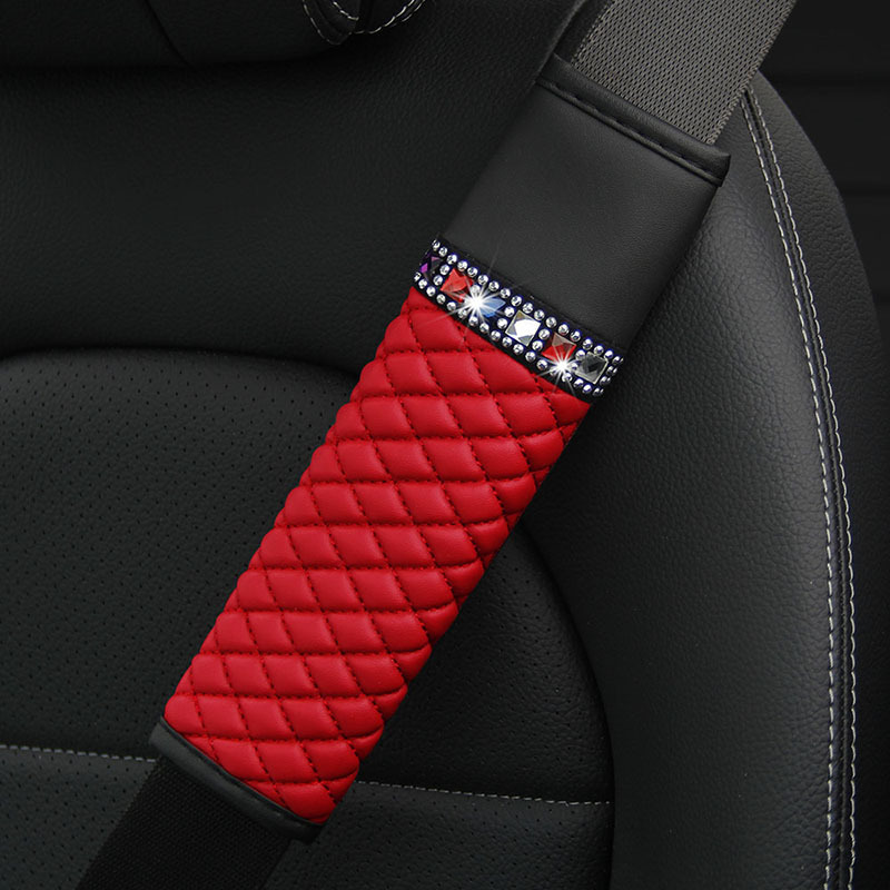 Car Shoulder Pad Set 5-Piece Set Universal Car Gear Shift Cover Handbrake Cover Shoulder Pad Cover Steering Wheel Cover Cross-Border