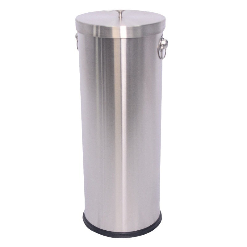 Lixeira de resíduos de chá tipo prensa de aço inoxidável – Balde grande para resíduos de chá comercial de 12L+ com drenagem, resistente para cafés e restaurantes_voghion.com