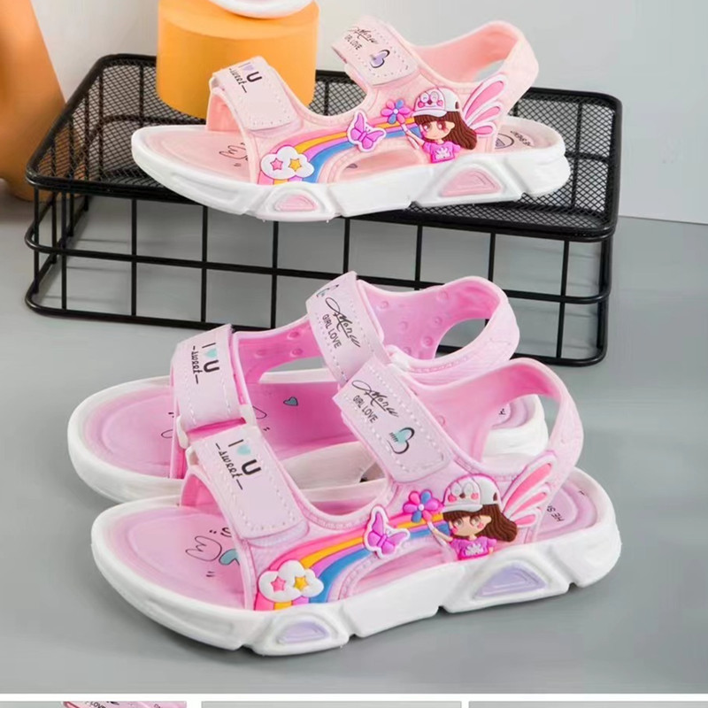 Home Children's Sandals Summer New Sweet Princess Children's Primary School Students' Sandals Soft Bottom Girls' Sandals Wholesale
