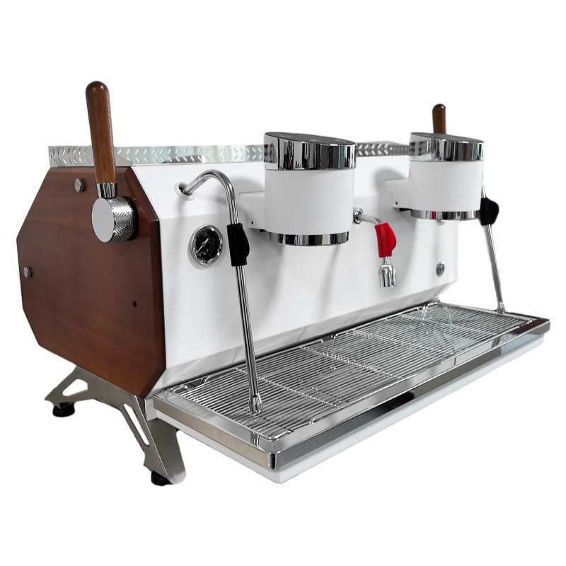 Commercial Single and Double Head Coffee Machine K530 K535 Concentrated Italian Semi-Automatic Temperature Control Retro Professional Temperature Control Commercial Single and Double Head Coffee Machine K530 K535 Concentrated Italian Semi-Automatic Temperature Control Retro Professional Temperature Control