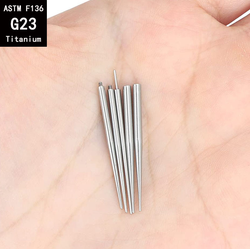 G23 Titanium Guide Needle Internal External Thread Straight Plug-In Piercing Tool F136 Alloy Rod detail image 10