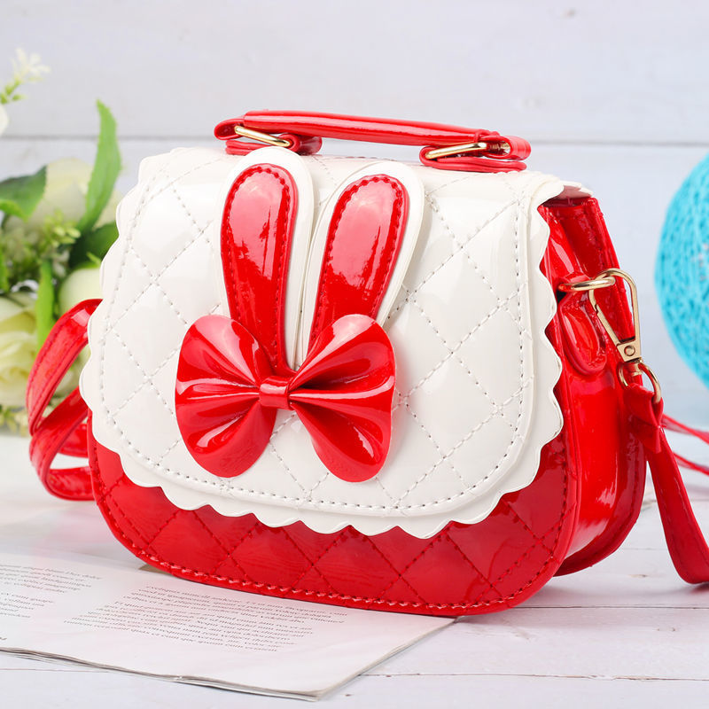 1087#토끼 스타일-빨간색-스티커 보내기