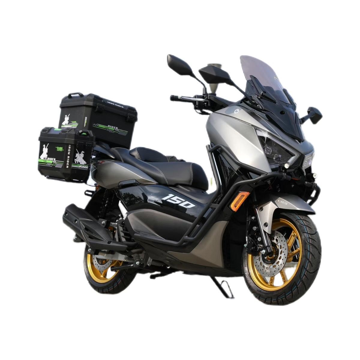 New Model Abs Warrior 4Th Generation 150Cc Scooter, National Standard Iv, Fuel-Efficient, High-Performance, Popular Off-Road Export Model