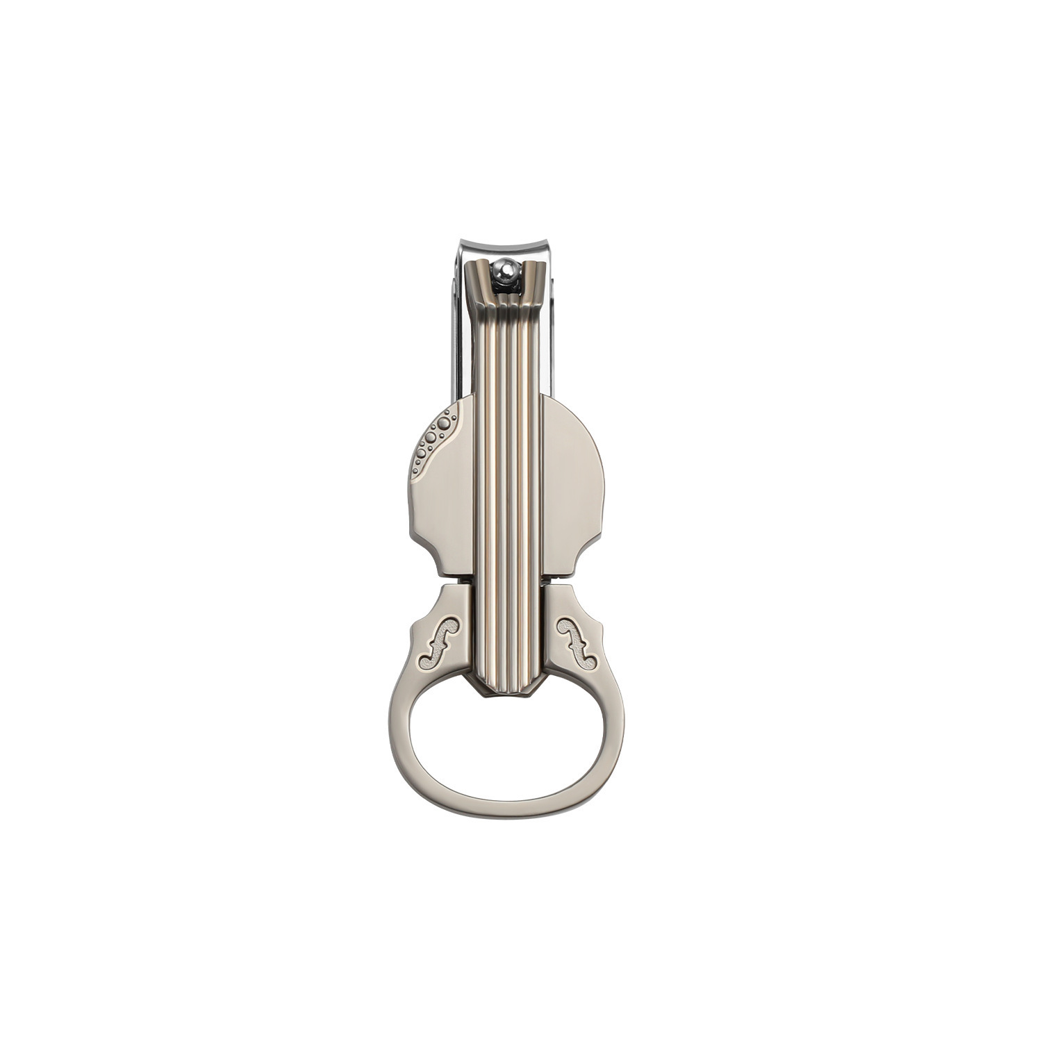 Magnificación anti-splash nail cutter set violín pinza de uñas simple biselado abre botella de aleación de zinc tijeras de uñas