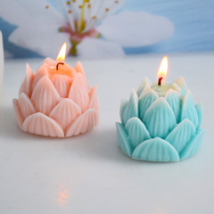 3D Lotus Bud Candle Silicone Mold DIY Handmade Soap Cake Decoration Resin Ornament Flower Silicone Mold