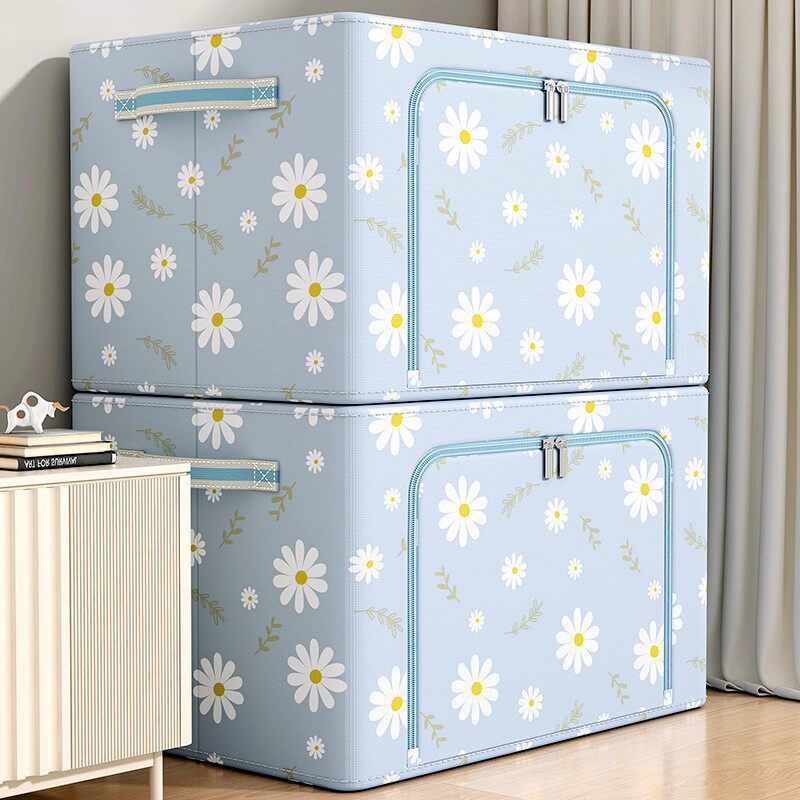 Quilt and Clothing Storage Bag, Large Capacity Thickened Wardrobe Organizer, Specialized for Storing Quilts, Oxford Cloth Storage Box
