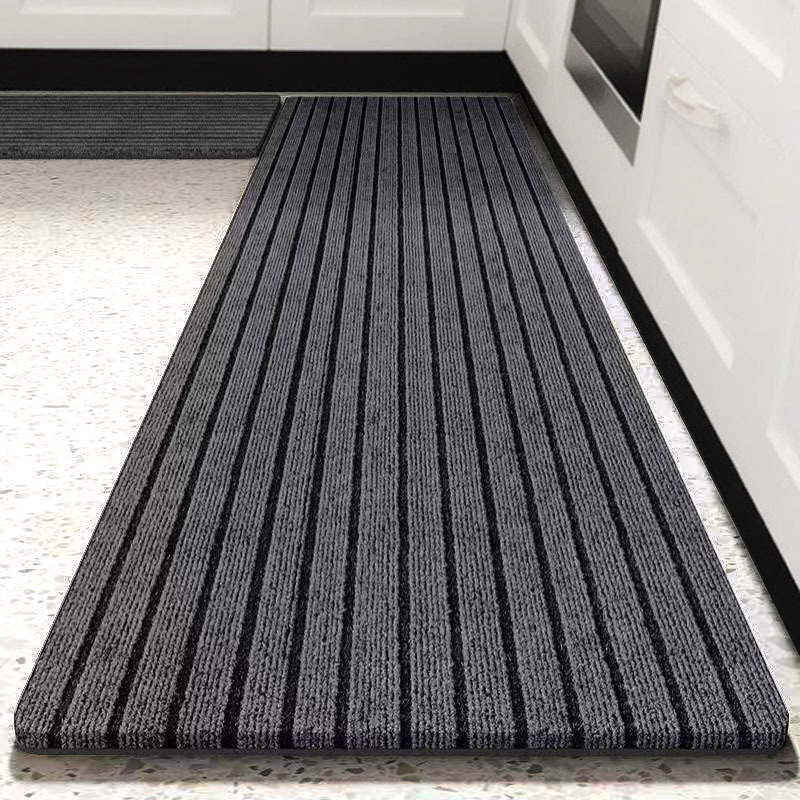 Hallway living room kitchen household mat seven stripes non-slip foot mat entrance mat full carpet covering environmentally friendly