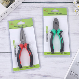 Wire pliers pointed mouth two-color diagonal pliers electrician inch tiger pliers multifunctional pliers crimping pliers