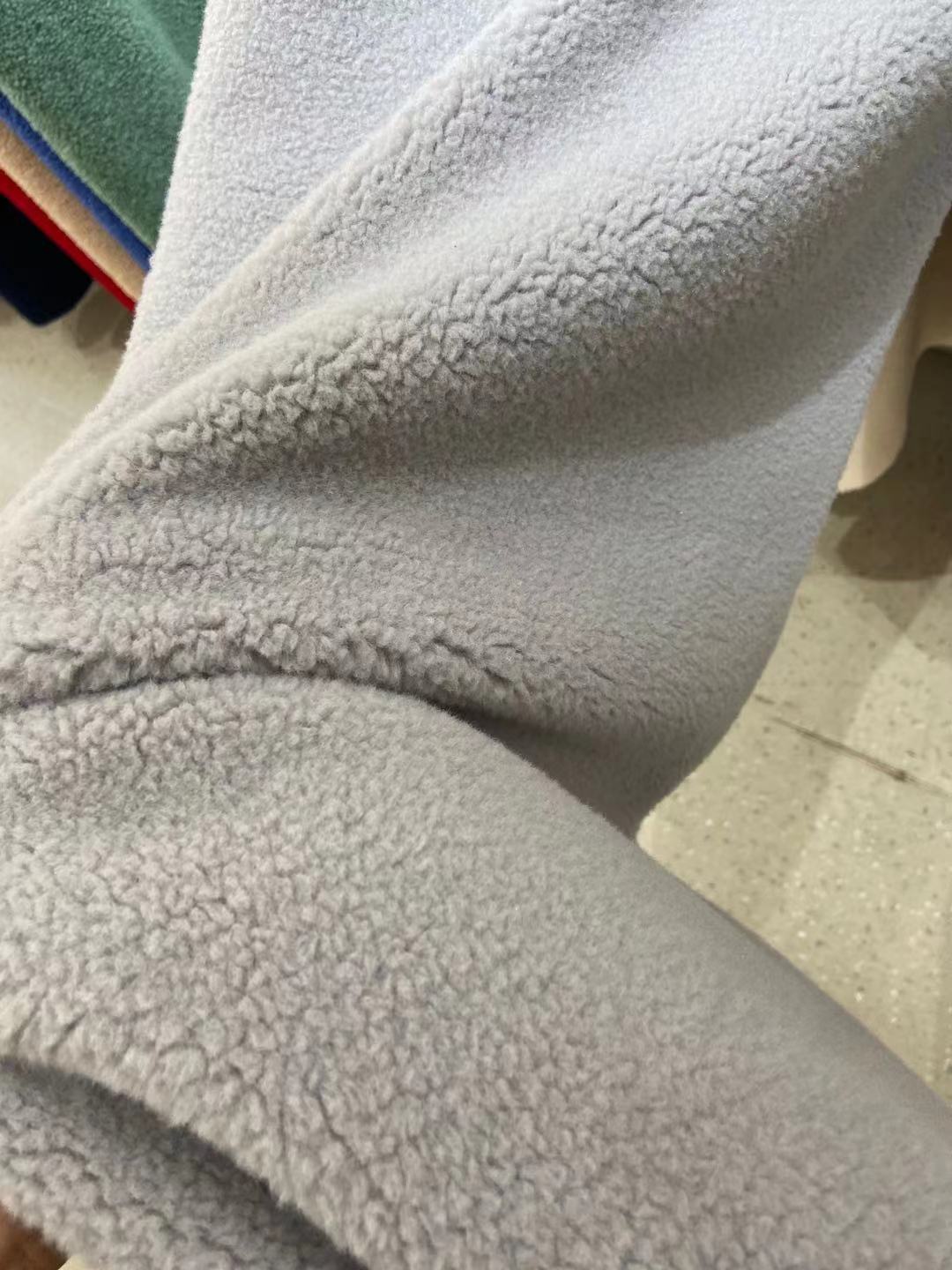 Nuevo en stock super suave Hao cachemir de Cachemira imitación Cachemira grano terciopelo tela Otoño e Invierno ropa juguete bufanda tela