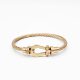 Europe and the United States hot-selling horseshoe magnet buckle stainless steel wire bracelet diy titanium rose gold bracelet wholesale