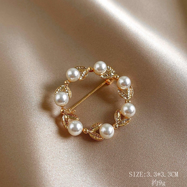 Leaf Pearl Ring