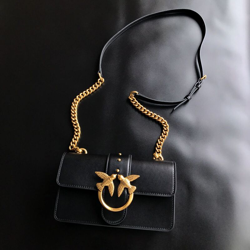 New Pinko Style Genuine Leather 22 Classic Chain High-Quality Dionysus Twill Shoulder Bag for Women Wholesale New Pinko Style Genuine Leather 22 Classic Chain High-Quality Dionysus Twill Shoulder Bag for Women Wholesale