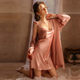 New nightdress Women's Spring and Autumn Summer Ice Silk thin pure desire wind strap pajamas nightgown two-piece set AliExpress cross-border