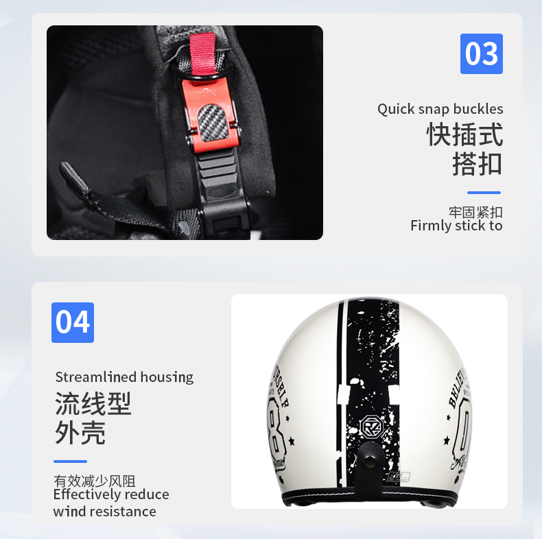 Orz motorcycle helmet men's and women's 3C certification 3/4 helmet winter retro half helmet electric locomotive four seasons can be equipped with Bluetooth