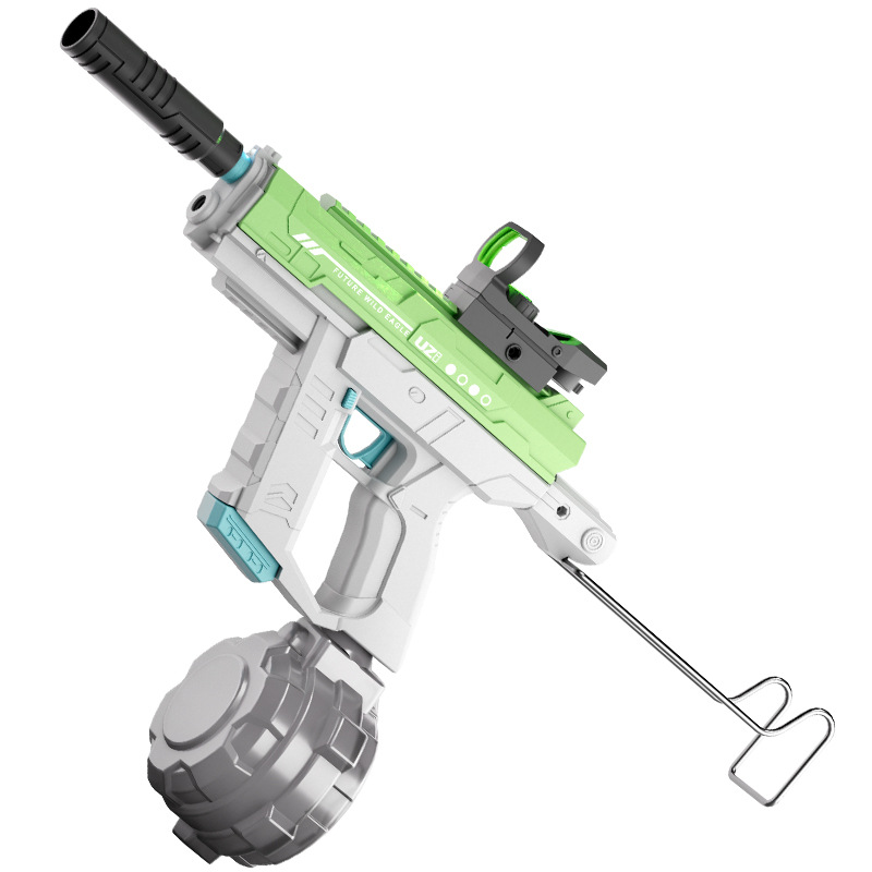 New Cross-border Space-themed Automatic And Manual Three-function Scorpion-style UZI Light-up Electric Gun, Summer Water_voghion.com