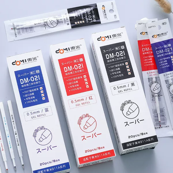 Dongmi 021St Needle Tube Head Press Replacement Core Student Examination Stationery 0.5mm Half Needle Tube 911A Replacement Core