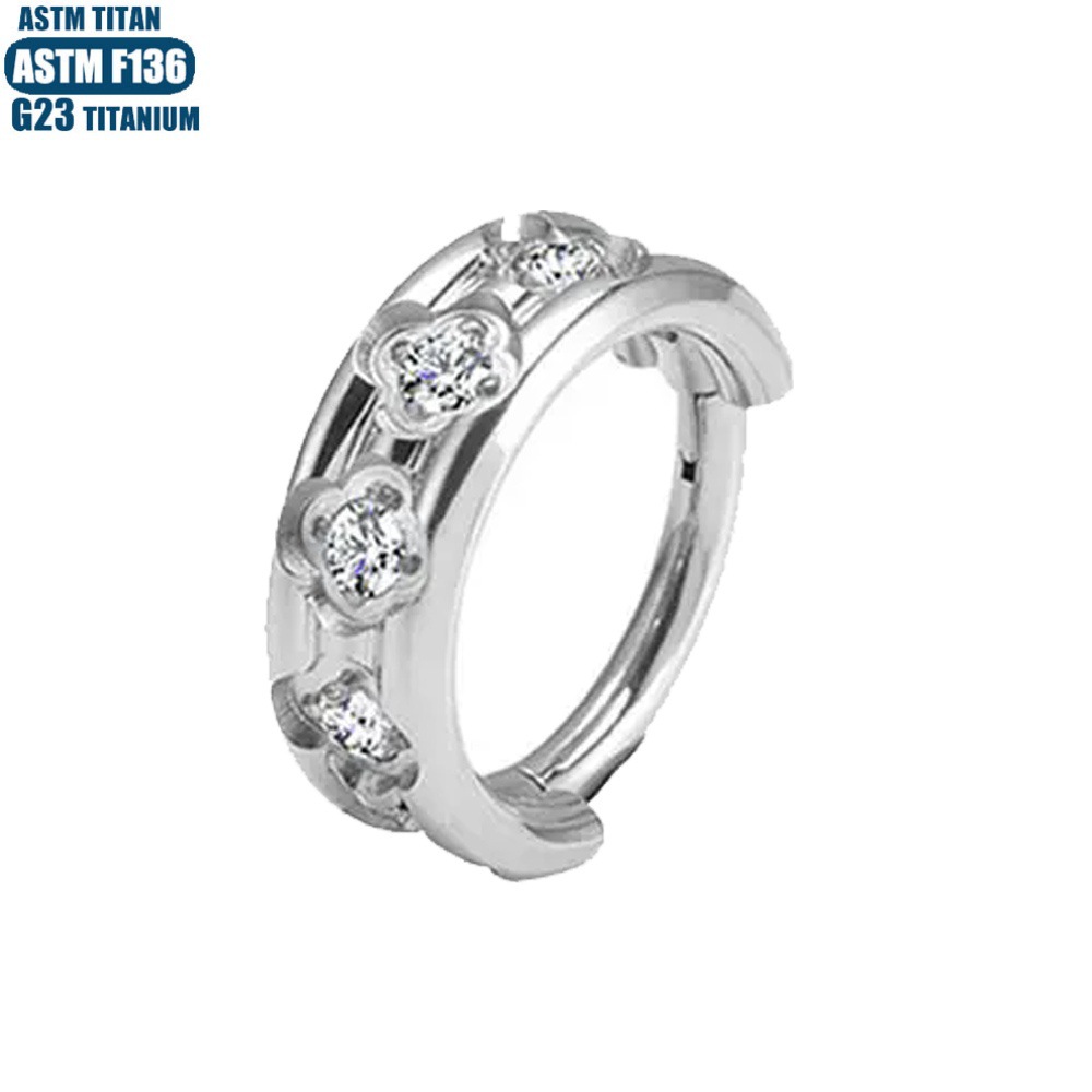 Labret piercing jewelry detail image