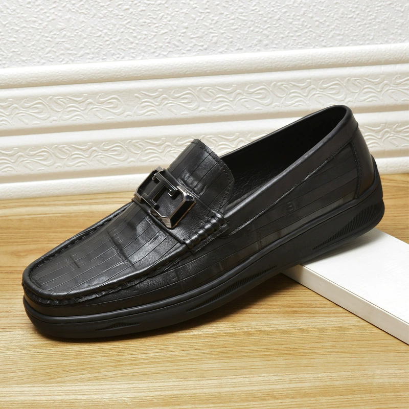 Осенние хиты продаж: мужские повседневные кожаные туфли из натуральной кожи (первый слой), элитные деловые туфли, слипоны в корейском стиле, модные ручной работы.