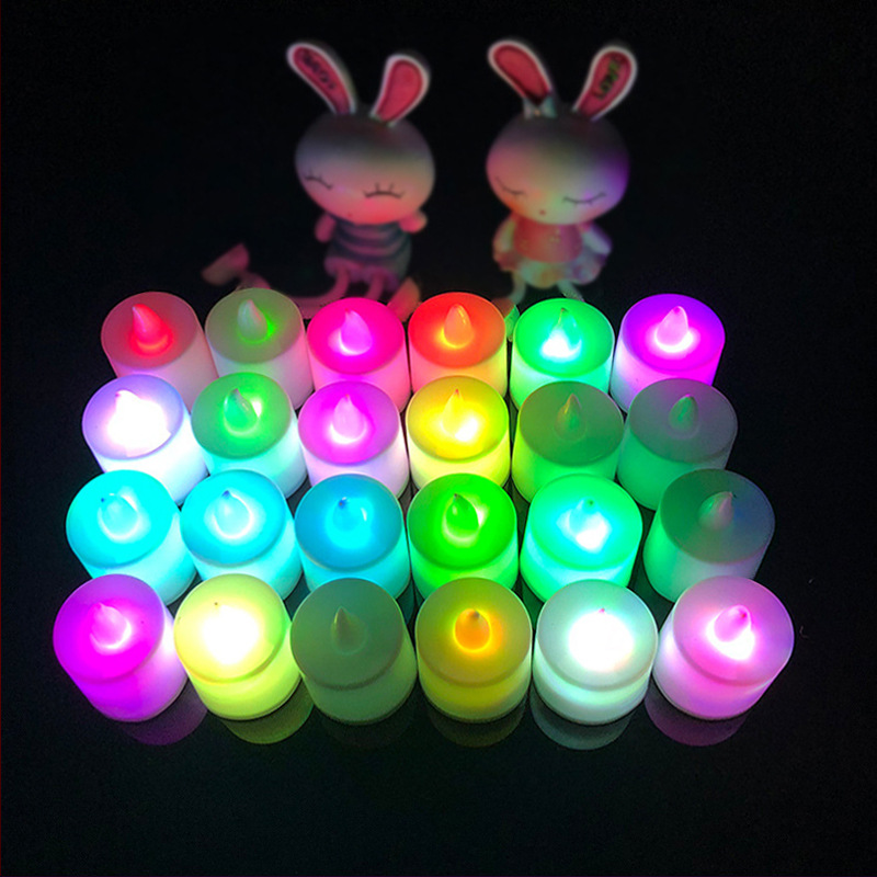 Props propuesta escena diseño cumpleaños confesión decoración suministros electrónica plástico vela luz romántica luz LED de juguete