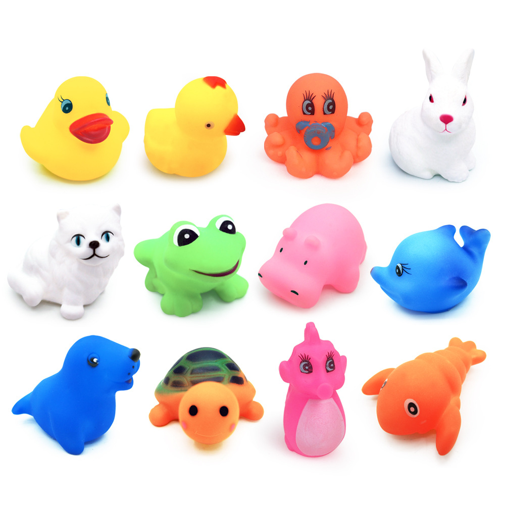 Juguetes baño vinilo niños/juguetes agua animales lindos que pue n sonar/ favor dis r múltiples 12