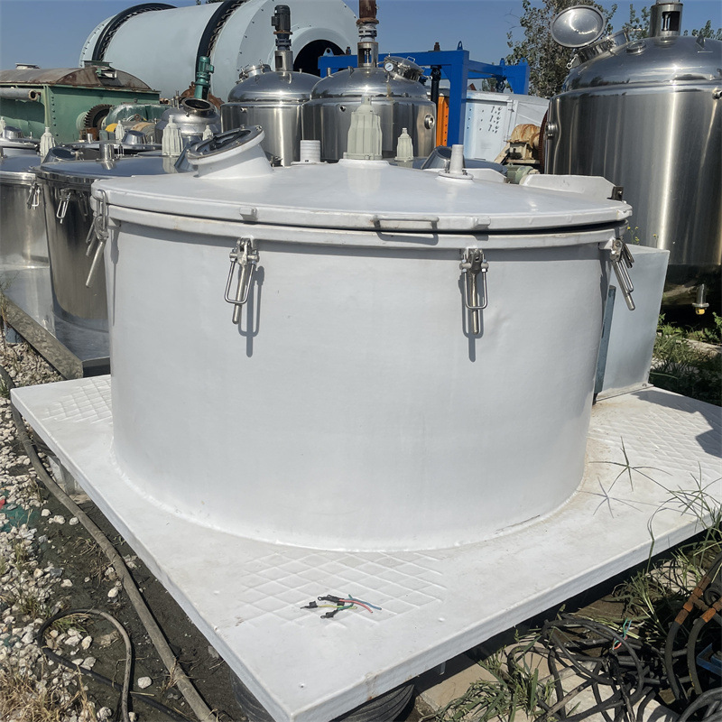 衬塑固液平板离心机二手1250型密闭分离设备吊带衬塑离心机