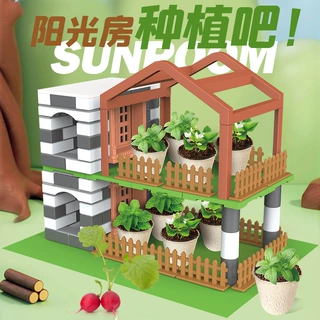 迷你阳光种植房diy儿童益智科教玩具观察植物生长趣味科学实验