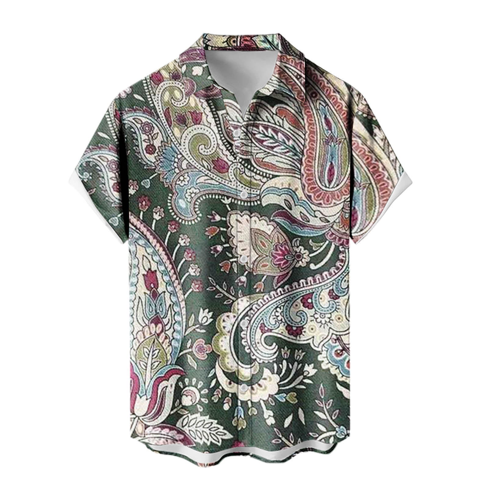 2024 venta caliente para hombres nueva camisa de manga corta Hawaii Holiday Series Camisa casual de todo fósforo con estampado 3D para hombres