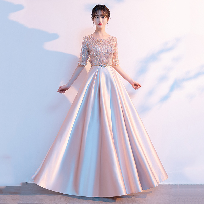 Banquet evening dress for women 2023 spring new large chorus dress Annual Meeting stage performance dress long dress