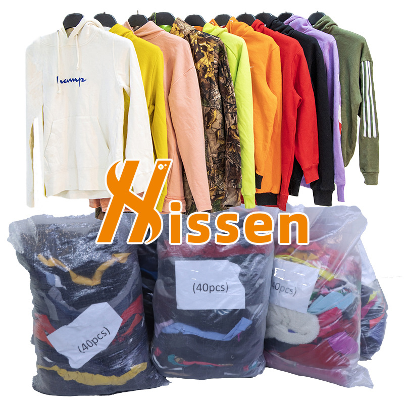 旧衣服出口芬兰二手品牌衣服春季字母卫衣thrift brand clothes