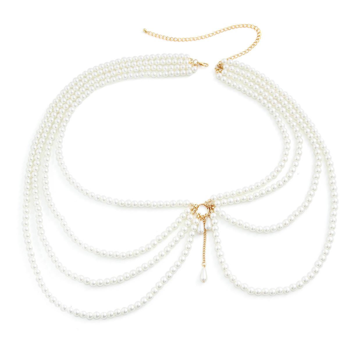 145g Weight Waist Chain Classification 1 Piece Quantity Holiday, Beach Occasion Plastic Material Pearl Pattern Women's Gender Tassel Design Elegant, Sexy Style Elegant Sexy Pearl Plastic Tassel Women's Chain Belts 36