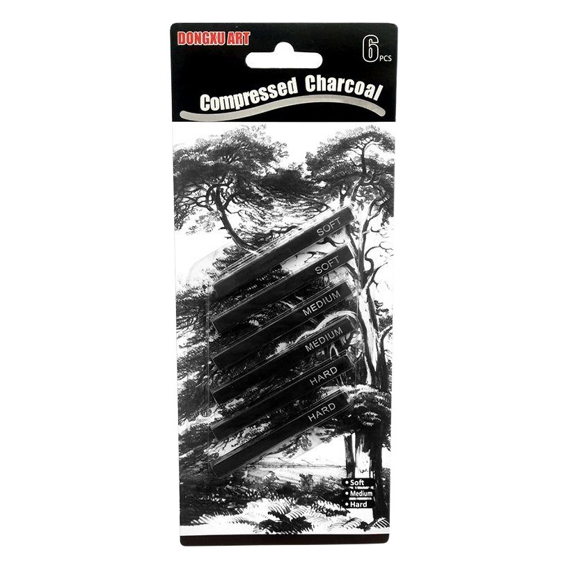 Cruz frontera bosquejo tira cuadrada de carbono 6 piezas traje suave medio duro 2 piezas cada boceto pintura graffiti palo suministros de arte